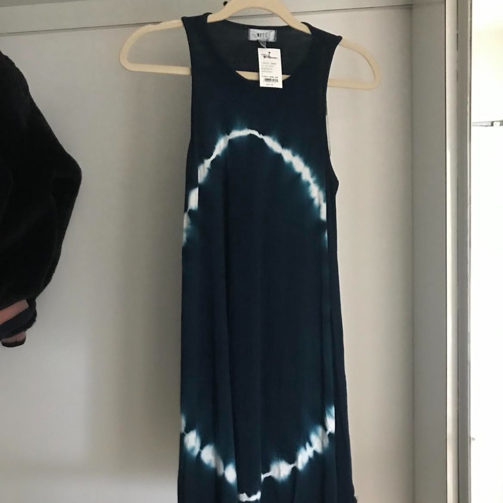 NYTT Tie Dye Dress -- Blue/White